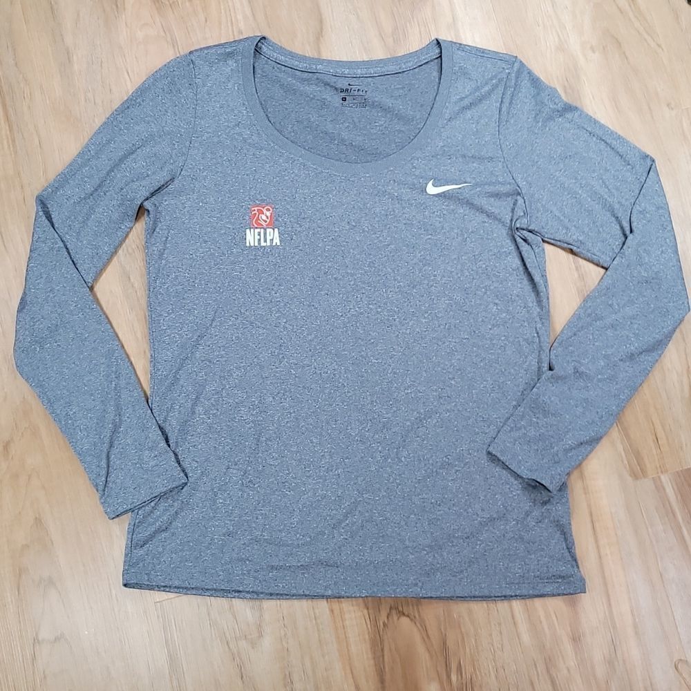 🔺️Nike Heathered Blue NFLPA Dri-Fit Long Sleeve Athletic Top Medium